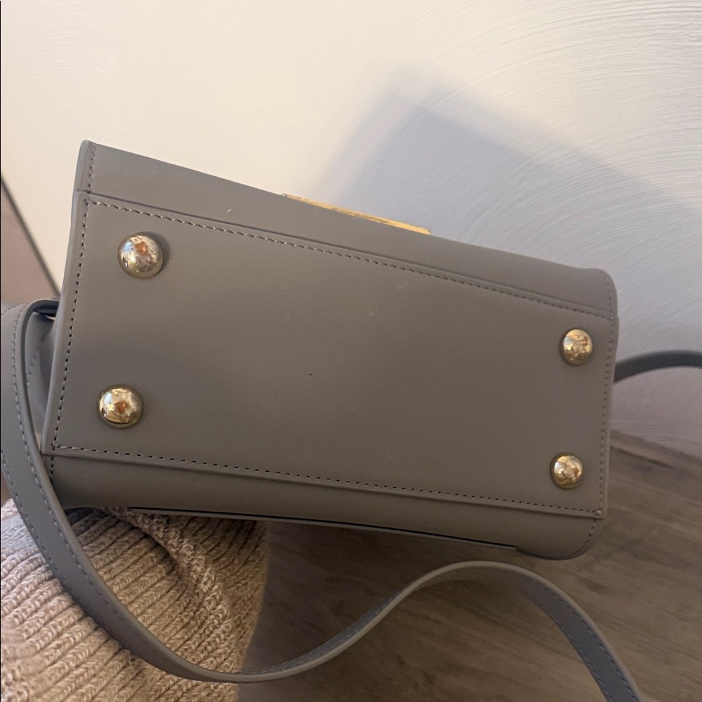 Zac Posen Gray Crossbody Bag with Gold Hardware - Picture 6 of 9